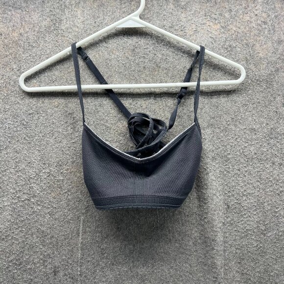 Lululemon Align Tank Top Women 0 Black Padded Shelf Bra Cropped Activewear - Picture 1 of 8